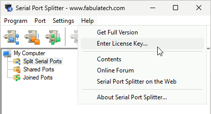 Enter License Key
