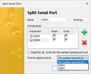 Priority Signal COM Port